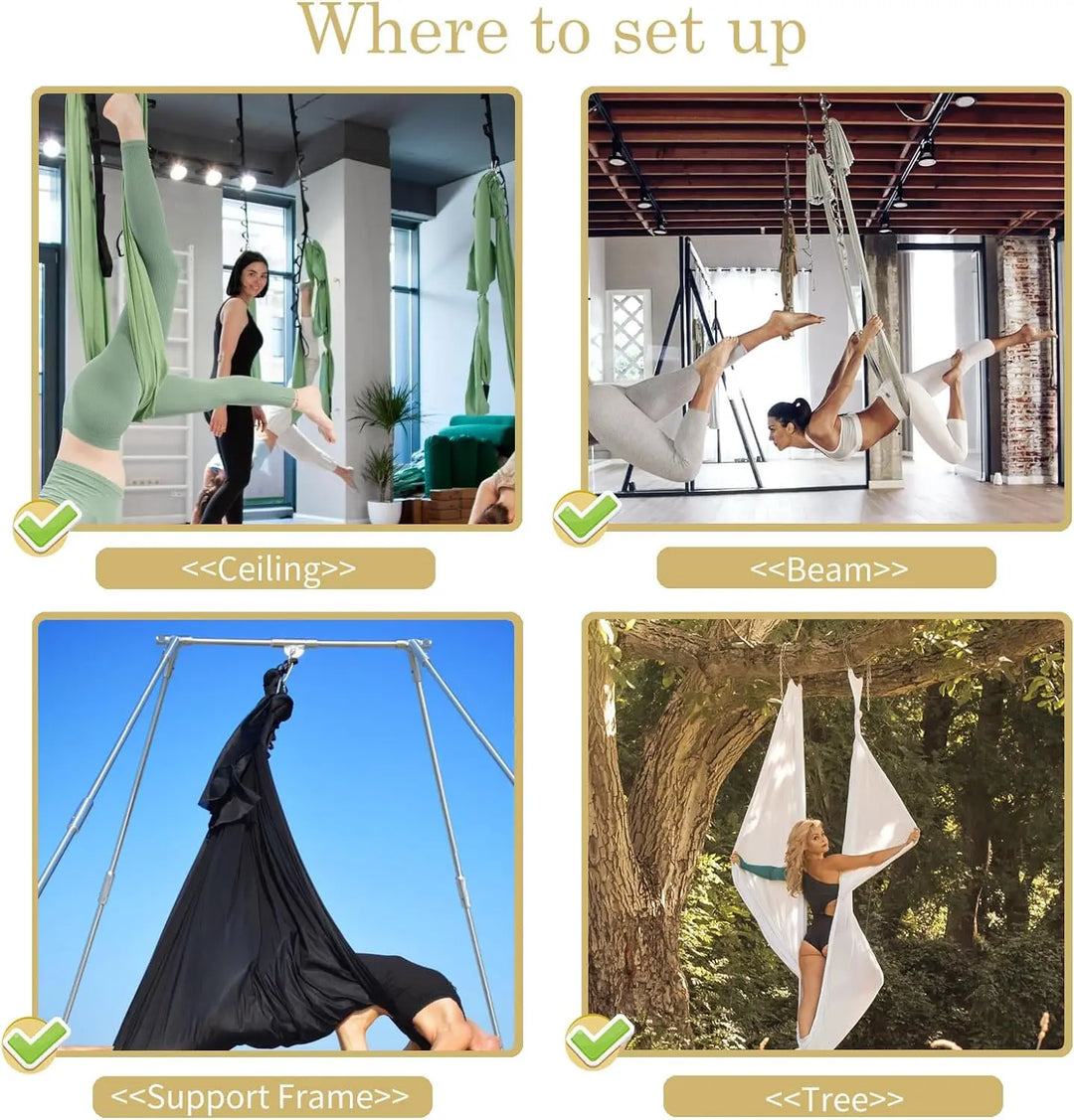 Fitness Nylon Aerial Silk Yoga Hammock