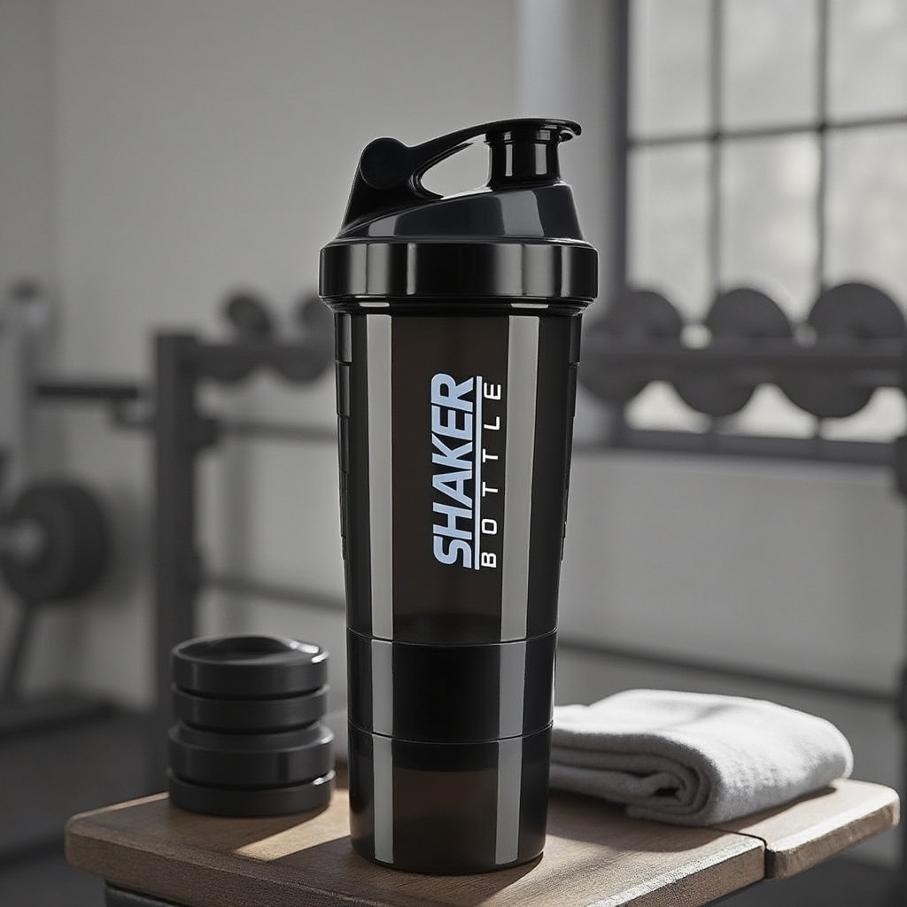 3 Layers Shaker Protein Bottle